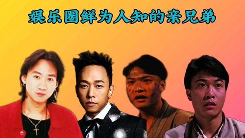 娱乐圈里的亲兄弟,星光熠熠的兄弟情深